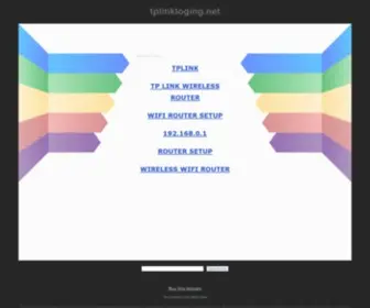 Tplinkloging.net(tplinkloging) Screenshot