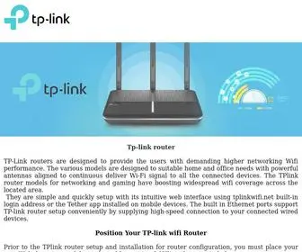 Tplinkwifirouter.net(TP-Link Router Setup) Screenshot