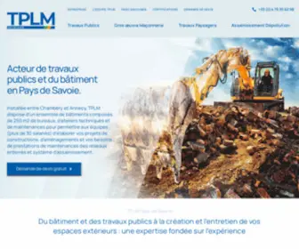 TPLM73.com(Du bâtiment et des travaux publics à la création et l'entretien de vos espaces extérieurs) Screenshot