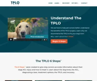 Tploinfo.com(Learn TPLO Surgery for Dogs) Screenshot