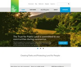 TPL.org(Trust for Public Land) Screenshot