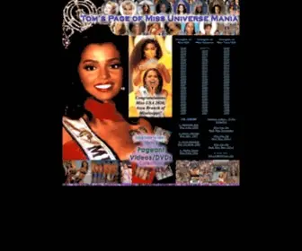 Tpmum.com(Tom's Page of Miss Universe Mania) Screenshot