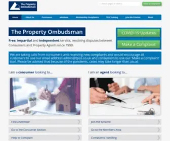 Tpos.co.uk(The Property Ombudsman scheme) Screenshot