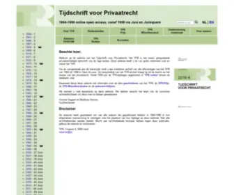 TPR.be(Tijdschrijft voor Privaatrecht) Screenshot