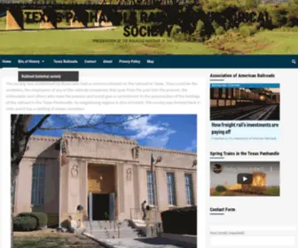 TPRHS.org(Preservation of the railroad heritage of the Texas Panhandle) Screenshot