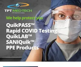 TPtmedtech.com(TPT Med Tech QuikPASS Verify COVID App) Screenshot