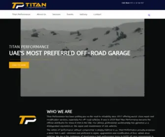 Tpuae.com(Titan Performance) Screenshot