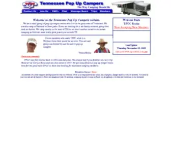 Tpuc.com(Tennessee Pop Up Campers) Screenshot