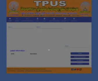 Tpustelangana.org(TPUS) Screenshot