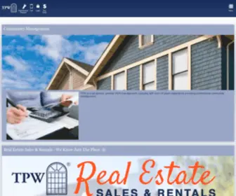 TPW.com(TPW is a family owned professional property management company) Screenshot