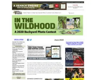 TPwmagazine.com(Texas Parks & Wildlife Magazine Home Page Texas Parks & Wildlife Magazine) Screenshot