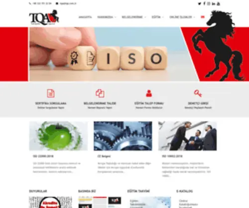 Tqa.com.tr(ISO 9001) Screenshot