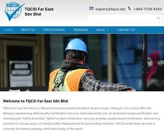 TQcsi.biz(TQCSI Far East Sdn Bhd) Screenshot