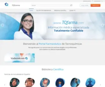 Tqfarma.com(Portal Farmacéutico de Tecnoquímicas) Screenshot