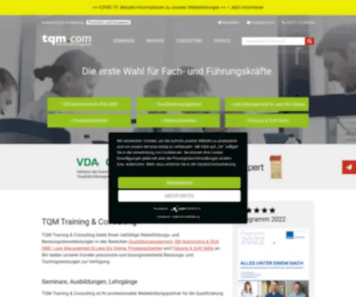 TQM.de(Willkommen bei TQM Training & Consulting) Screenshot