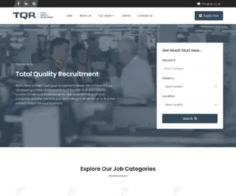 TQR.co.uk(Total Quality Recruitment) Screenshot