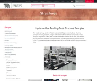 TQStructures.com(TecQuipment Structures experiments) Screenshot