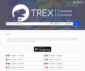 TR-EX.me(Online dictionary of spanish) Screenshot