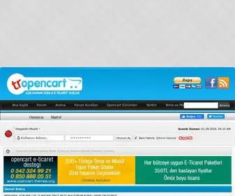 TR-Opencart.com(Opencart Türkiye Destek Sitesi) Screenshot
