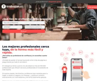 Trabajan.es(Portal de profesionales) Screenshot