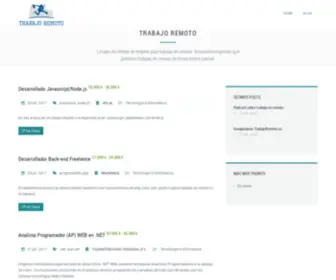 Trabajoremoto.es(Ofertas de empleo para trabajar en remoto) Screenshot