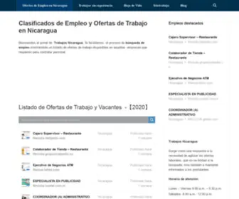 Trabajosnicaragua.org(Ofertas de empleo y Trabajos en Nicaragua) Screenshot