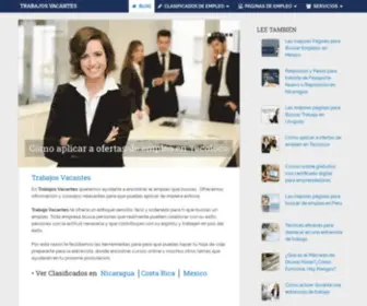 Trabajosvacantes.org(Ofertas de Empleos y Trabajos Vacantes Bolsa de trabajos) Screenshot