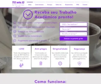 Trabalhosacademicos10.com.br(TCC nota 10) Screenshot