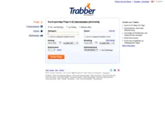 Trabber.at(Suchmaschine für billige Flüge) Screenshot