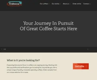 Trabocca.com(Coffee importer in service of specialty coffee roasters) Screenshot