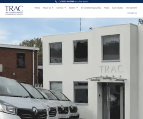 Trac-Aircon.co.uk(Air conditioning Installer & Maintenance Specialists in Birmingham) Screenshot