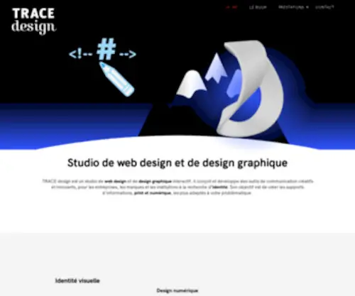 Trace-Design.fr(Studio de web design et de design graphique) Screenshot