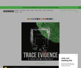 Trace-Evidence.com(Trace Evidence) Screenshot