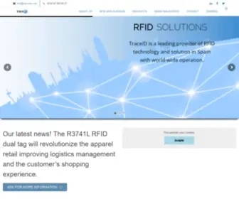 Trace-ID.com(Etiquetas RFID y soluciones RFID de fabricantes de TRACE ID) Screenshot