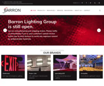 Trace-Lite.com(Barron Lighting Group) Screenshot