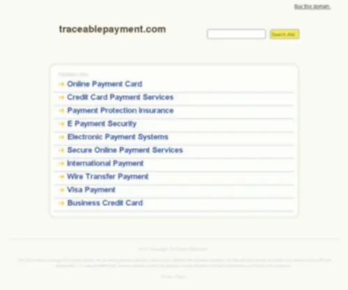 Traceablepayment.com(Money transfer) Screenshot