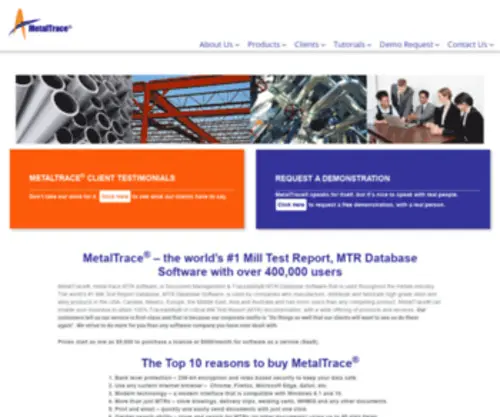 Traceapps.com(MetalTrace MTR software) Screenshot