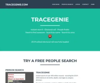 Tracegenie.com(2019 electoral roll) Screenshot