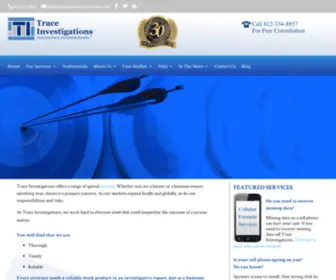 Traceinvestigations.com(Trace Investigations) Screenshot