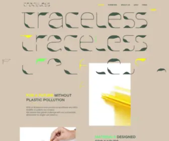 Traceless.eu(Traceless materials offer a holistically sustainable alternative to plastics) Screenshot
