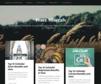 Traceminerals.org(Trace Minerals) Screenshot