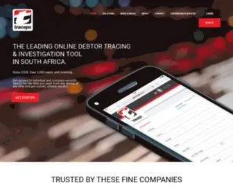 Traceps.co.za(Online Debtor Tracing Solutions) Screenshot