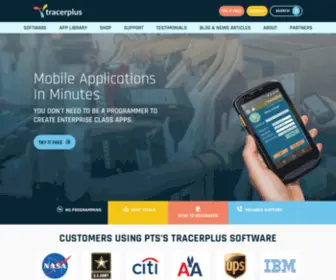 Tracerplus.com(Mobile software development) Screenshot
