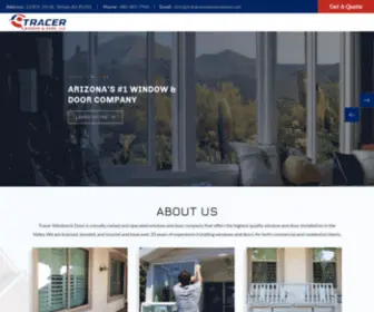 Tracerwindowanddoor.com(Get Top) Screenshot