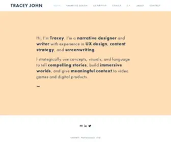 Traceyjohn.com(Tracey John) Screenshot