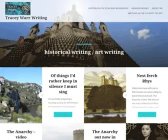Traceywarrwriting.com(Historical writing) Screenshot