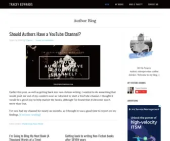 Traceywritesbooks.com(Author Blog) Screenshot