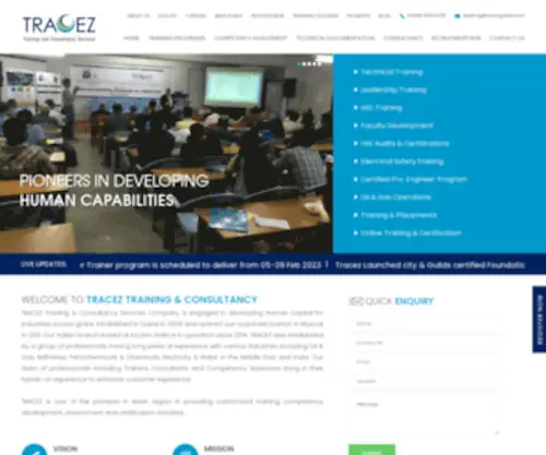 TracezGlobal.com(Tracez Training & Consultancy) Screenshot