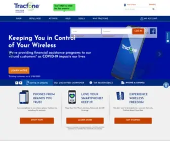 TracFone.com(TracFone Wireless) Screenshot
