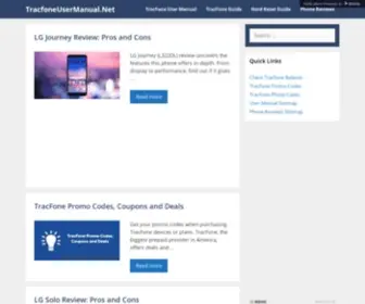 TracFoneusermanual.net(Tracfone Tutorials) Screenshot